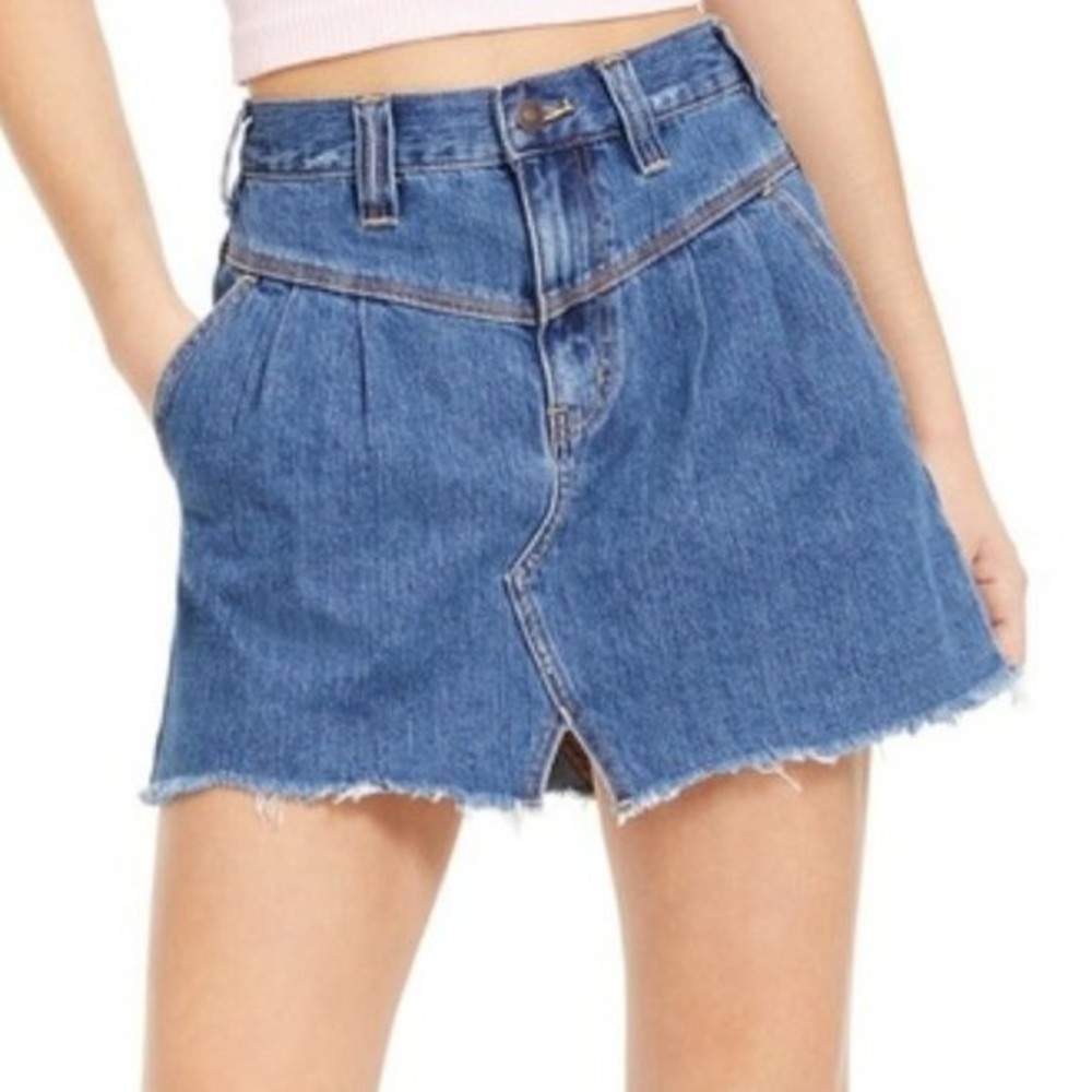 Free People Sidecar Mini Skirt